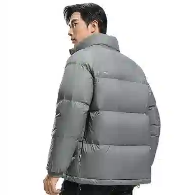 鸭鸭 暖绒系列 青少年基础百搭短款立领户外加厚保暖羽绒服 男款