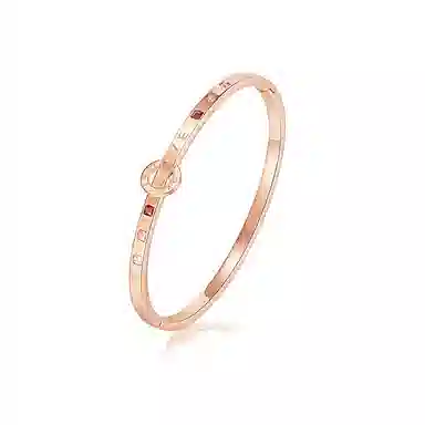 华髻 国潮简约气质优雅 国潮 环环相扣 小众设计 日常百搭 时尚高级 精致素圈 字母 法式 仙女风 复古 锆石 手环 女款