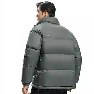 鸭鸭 暖绒系列 青少年基础百搭短款立领户外加厚保暖羽绒服 男款