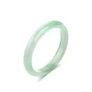 中兆珠宝 冰翠油青 新中式复古民族风精致百搭温柔透亮小众设计汉服旗袍闭口 玉髓 手镯 女款