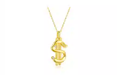 曼卡龙  有钱途 黄金 吊坠 女款