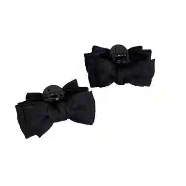 丹琴 甜美蝴蝶结高颅顶公主头边夹小号女侧边前额刘海夹神器 亚克力 发夹 女款