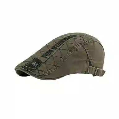 撞青春 画家刺绣优雅舒适气质高级感 棉 贝雷帽 男款