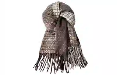 优幽兰 高级感针织护脖子防风防寒围脖 氛围感高颜值美拉德美式日系披肩韩版气质 潮流外搭 绒线围巾 女款