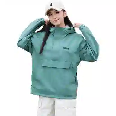 鸭鸭 工装户外运动长袖宽松夹克外套 男女同款