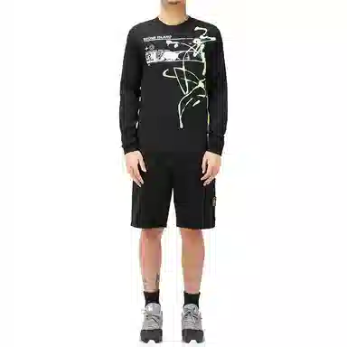 Stone Island Logo Shorts Black