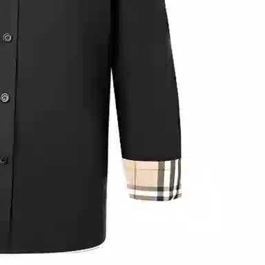 Burberry Classic Check Collar Cuff Shirt Black