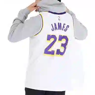 Nike NBA Lakers LeBron James 23 Fan Jersey White