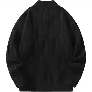 帕丁顿熊 基础款可拆卸小熊胸针纯色休闲百搭打底中高领麻花宽松毛衣保暖加厚针织衫 男女同款