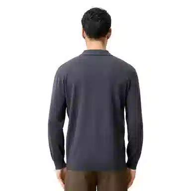 恒源祥 纯色套头翻领毛衣 男款