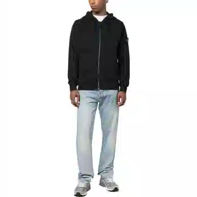 Stone Island SS23 Logo Hoodie Black