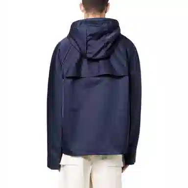 Lanvin SS23 Navy Hooded Coat