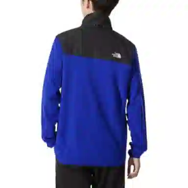 The North Face Logo Print Zip Jacket Blue