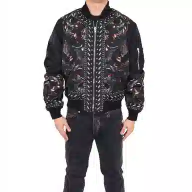 Givenchy Animal Print Zip Jacket