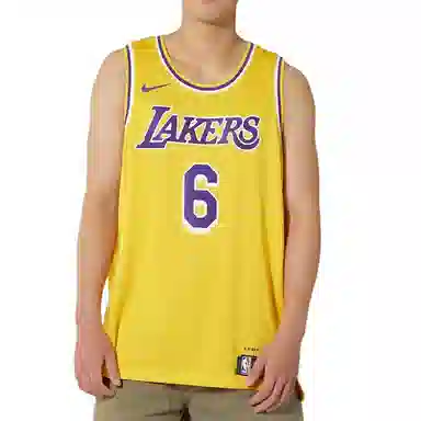 Nike Lakers LeBron 6 Fan Jersey Yellow