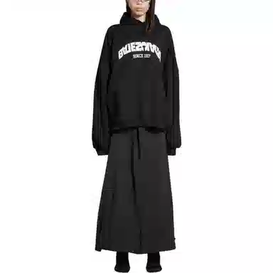 Balenciaga FW23 Logo Hoodie Black