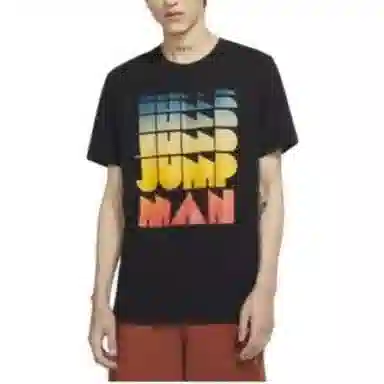 Jordan Air Retro Print T-Shirt Black