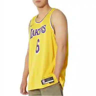 Nike Lakers LeBron 6 Fan Jersey Yellow