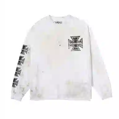SSSAINT LOUIS Cross Medal Long Sleeve Tee
