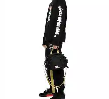 OFF-WHITE Graffiti Long Sleeve Sweatshirt Black