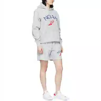 NOAH Winged Foot Embroidered Hoodie Logo