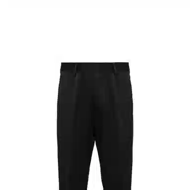 PRADA SS23 Solid Logo Track Pants Black