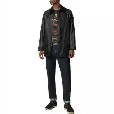 Barbour Waxed Jacket Black