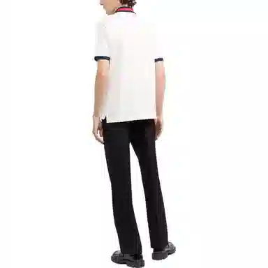 Gucci FW22 Striped Collar Polo White
