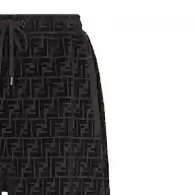 Fendi Logo Print Drawstring Shorts