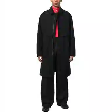 Y-3 FW22 Solid Zip Coat Black