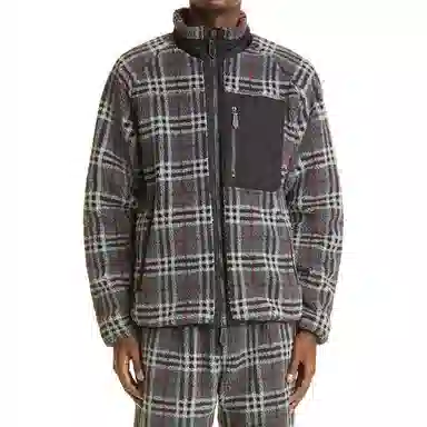 Burberry Check Fleece Jacket