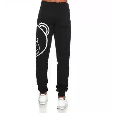 MOSCHINO Bear Logo Drawstring Pants Black