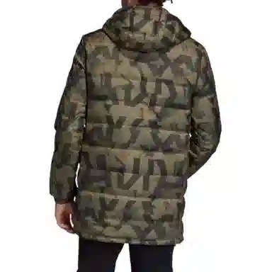 adidas Reversible Down Coat Olive Brown