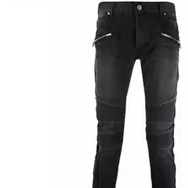 Balmain Distressed Jeans Black