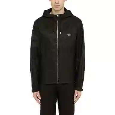 Prada SS23 Zip Hoodie Jacket Black