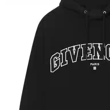 Givenchy FW22 Logo Print Hoodie Black