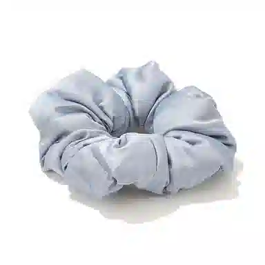如花梦 芭蕾风褶皱缎面大肠发圈 高级感纯色真丝枕头布艺发饰 日常百搭丸子头扎发头绳 女款