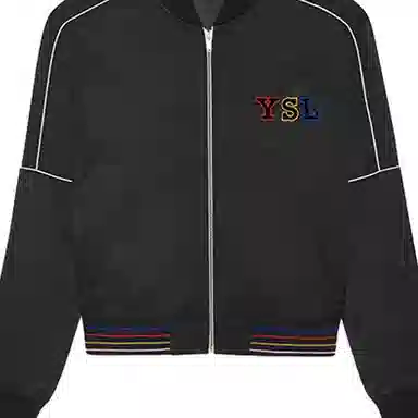 Saint Laurent Satin Zip Jacket