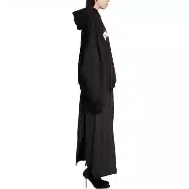 Balenciaga FW23 Logo Hoodie Black