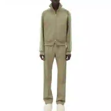 Bottega Veneta SS23 Striped Sleeve Jacket Green