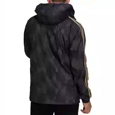 adidas Logo Hoodie Jacket Black