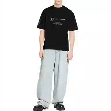 Balenciaga x WFP FW22 Logo T-Shirt Black