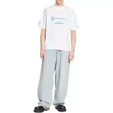 Balenciaga x WFP FW22 Logo T-Shirt White