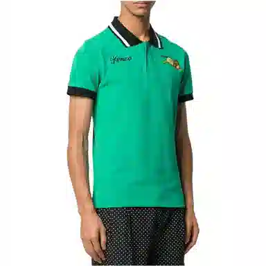 KENZO SS23 Tiger Embroidery Polo Green