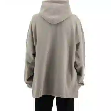 Balenciaga Logo Hoodie Gray Loose Fit Men