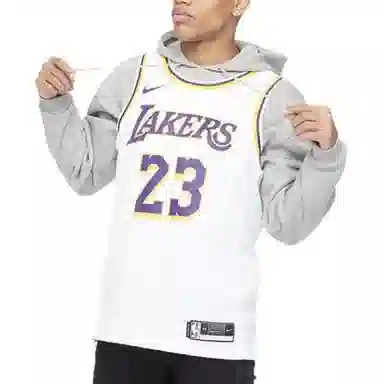 Nike NBA Lakers LeBron James 23 Fan Jersey White