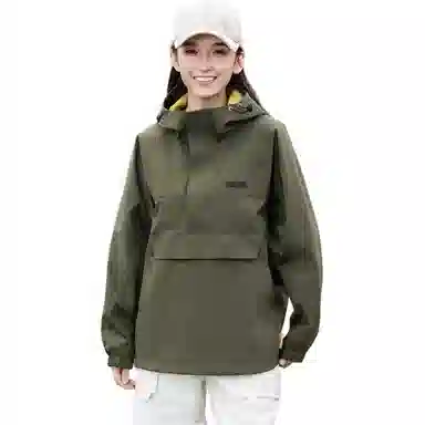 鸭鸭 工装户外运动长袖宽松夹克外套 男女同款