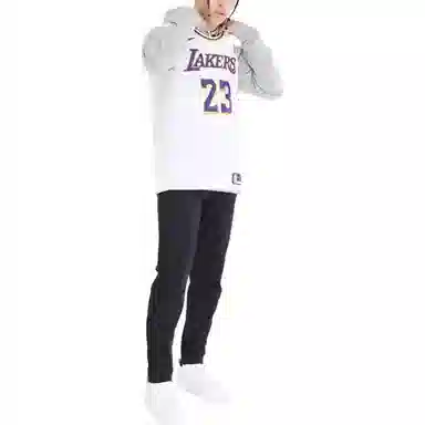 Nike NBA Lakers LeBron James 23 Fan Jersey White