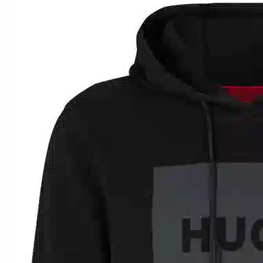 HUGO BOSS Logo Hoodie Black