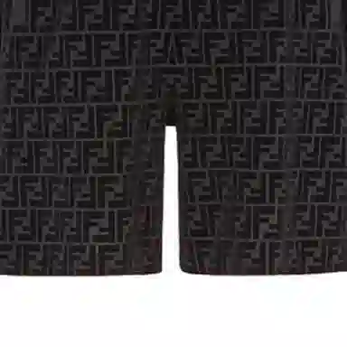 Fendi Logo Print Drawstring Shorts